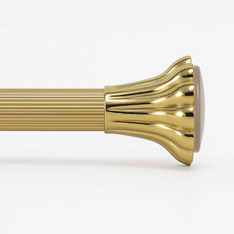 Barral Caño dorado Cortina De Baño Extendible 2 mts - comprar online