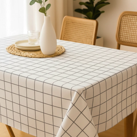 Mantel Cuadros Simil Lino - comprar online