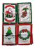 Repasadores Navideños Set X6 Grandes 60x38 Wossen Algodón