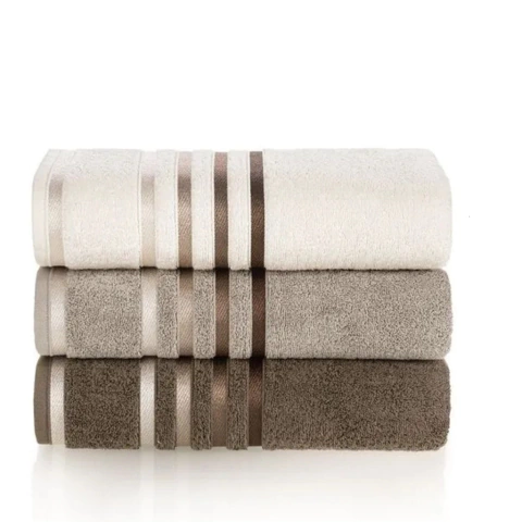 Juego De Toalla Y Toallón Algodón Peinado Lumina Karsten Grafito - comprar online