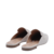 Sapato Mule Carla Bico Redondo com Detalhe em Croco Branco - GAUTAN