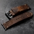 Pulseira de couro rústico p/ smartwatch e apple watch
