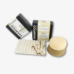 Combo IZY | Reconstrução Nutritiva - Tri-BAUM | Shampoos e Condicionadores Sólidos - Cosméticos Naturais