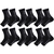 Kit 6 pares meias compressão pretas alívia dor pés fascite plantar - shopping wg