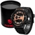 RELÓGIO MASCULINO WEIDE ANALÓGICO DIGITAL A11417 - PRETO E ROSÉ