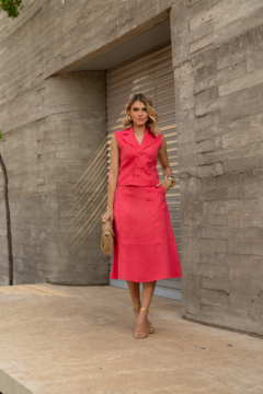 Conjunto Saia Midi & Blusa Elegance - 30922 - Verbo