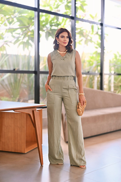 Conjunto Blusa & Calça Detalhe Trançado - 30929 - Verbo