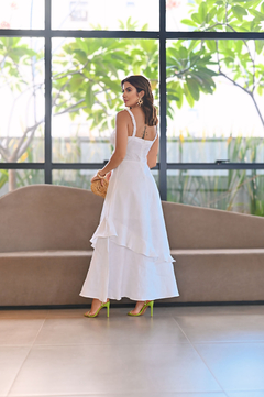Vestido Fluído Com Babados - 18955 - comprar online