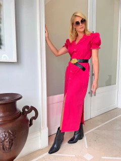 Vestido Midi Manga Princesa - 18983 - Verbo