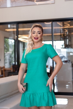 Vestido Babado Barra - 18819 - Verbo