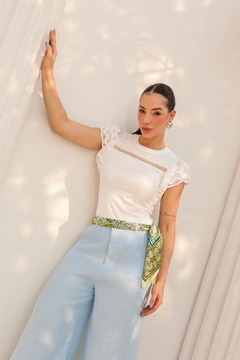 Calça Pantalona Linho - 9310