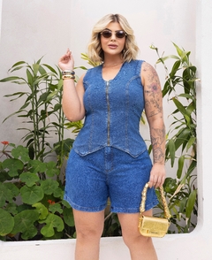 Colete Alongado Zipper - 11392 - Verbo