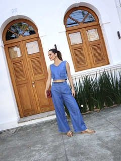 Conjunto Calça Pantalona E Cropped - 30891 - Verbo