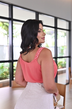 Blusa Alça Trançada - 63449 - comprar online