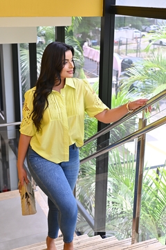 Blusa Bordado Vazado - 63450 na internet