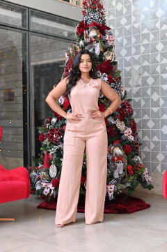 Conjunto Blusa & Calça Detalhe Trançado - 30929