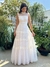 VESTIDO LONGO TULE POÁ SEM MANGA - Outlet DPS