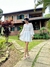 VESTIDO CURTO RENDA COM CHIFFON na internet