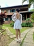 VESTIDO CURTO RENDA COM CHIFFON - Outlet DPS