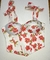 CORSET FLORES ROJAS CON FONDO BLANCO - MAGAZINE