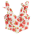CORSET FLORES ROJAS CON FONDO BLANCO - comprar online