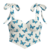 CORSET MARIPOSAS AZUL CON FONDO BLANCO - comprar online