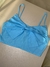 Cropped laço azul - loja online