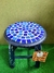 Banqueta Ocean Mosaico - Ateliê Art Aflora