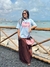 Saia Renda Marrom