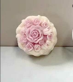 molde vela canasta de rosas bm3039