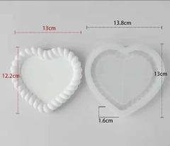 Molde bandeja corazon trenzado 4497
