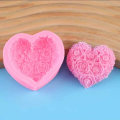 Corazon con flores C017 - comprar online
