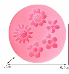 MOLDE FLORES 5 DIFERENTES
