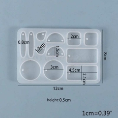 molde placa de dijes circulo, cuadrado, rectangulo BM2464 en internet