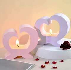 MOLDE PORTA VELA CORAZON BM3610