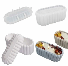 MOLDE RECIPIENTE HILERA DE PALITOS BM2849 - milmoldes.mdq