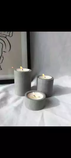 RECIPIENTE PORTA VELA LISO MEDIANO 25A5 en internet