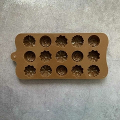 molde bombón de rosa, margarita y girasol - comprar online