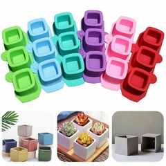 MOLDE MACETA X3 CUADRADO - comprar online