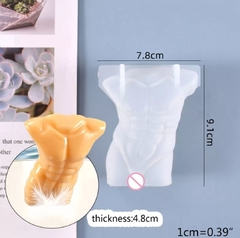 molde de silicona con forma de cuerpo masculino