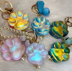 molde silicona huellas ×4