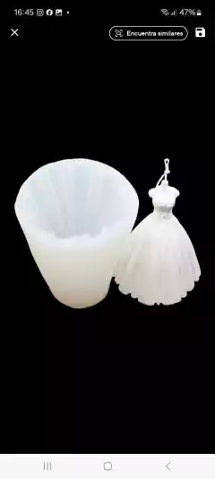 molde silicona vestido 12m7