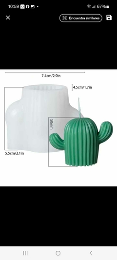 molde silicona cactus 1002