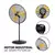 VENTILADOR TAURUS DE PEDESTAL 30" - Aires Depot