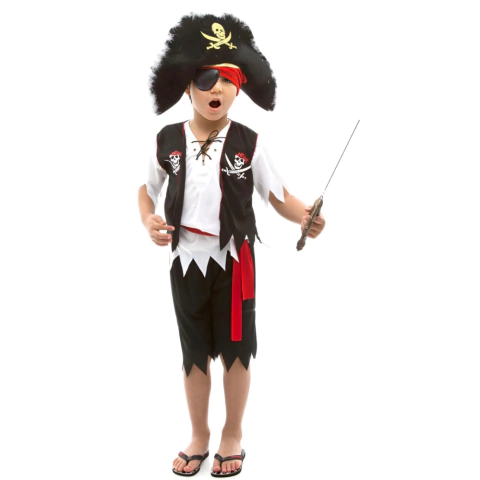 Fantasia Pirata Do Caribe Infantil Masculino