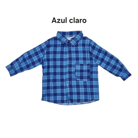 Camisa Junina Xadrez Flanela Algodão Infantil