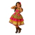 Vestido Caipira Junino Algodão Amarelo Infantil