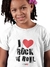 Camiseta I Love Rock Juvenil 10-14 Anos