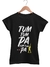 Camiseta Babylong Tum Tum Pa Queen Preta
