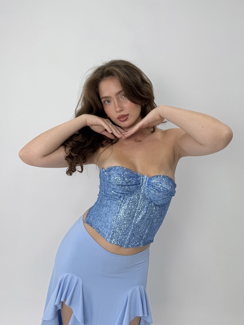 Corset Angel Azul Bebê - comprar online